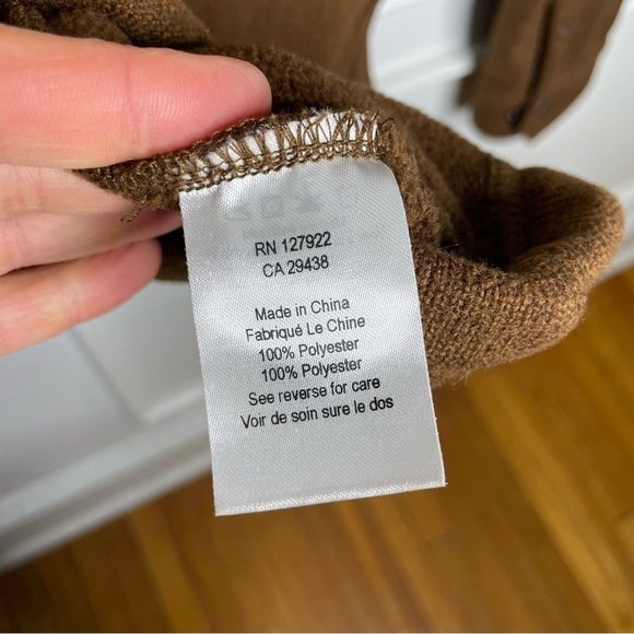 Mountain Khaki Old Faithful Brown Full Zip Sweater Jacket Mens L NWT - Picture 8 of 9